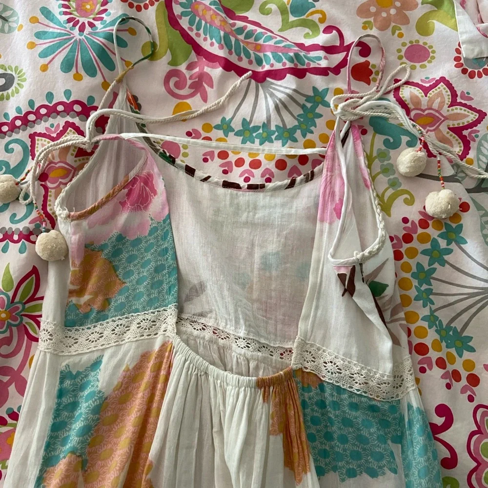 Boho womens summer tank top dress - Picture 4 of 5